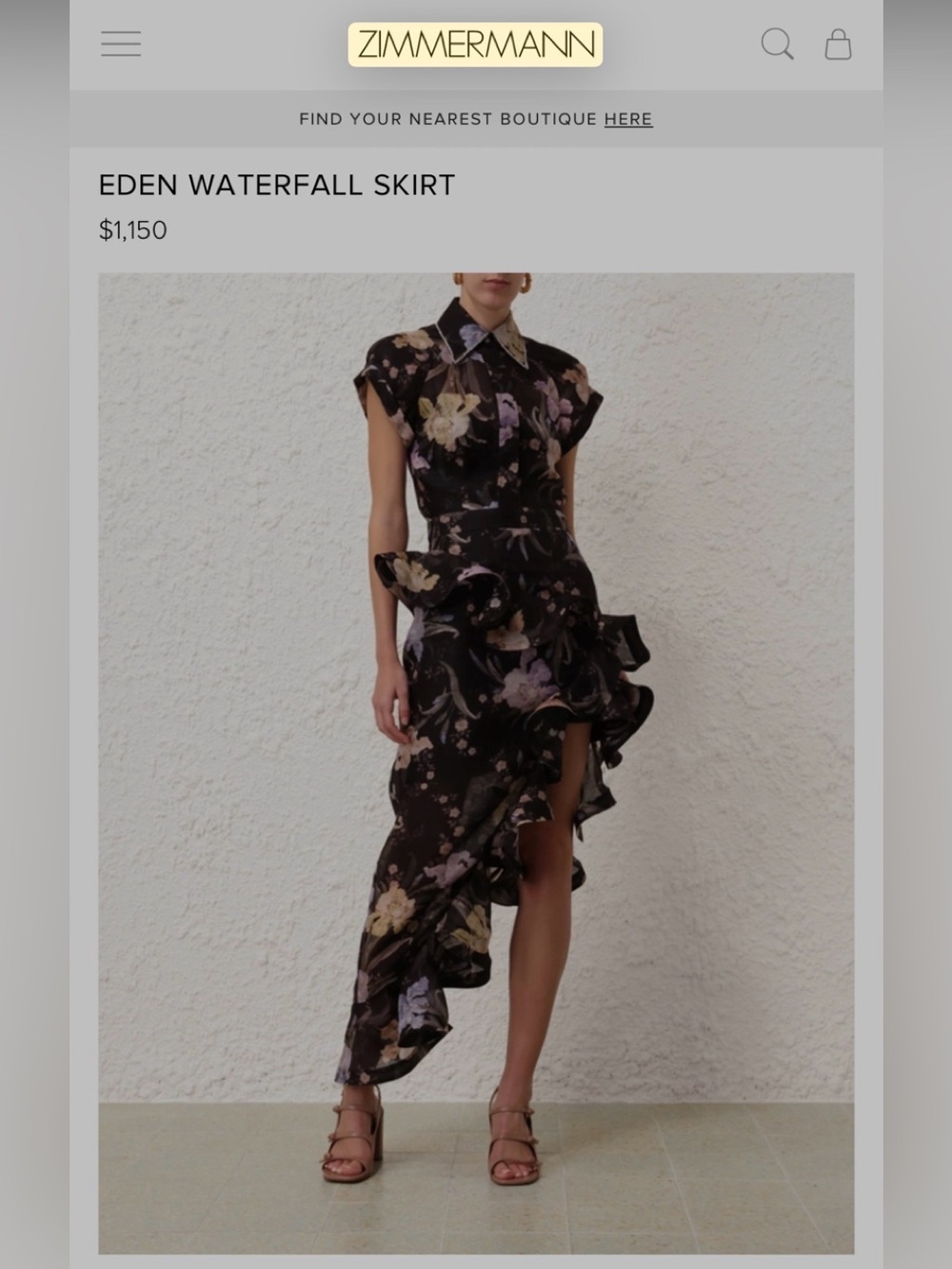 Zimmermann Waterfall Skirt